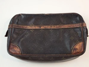 echt Louis Vuitton Monogramm Marly Dragonne Clutch Tasche Handtasche Barset Mechaniker - Bild 1 von 24