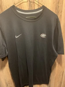 Nike Georgia Bulldogs Black Dri-Fit Short Sleeve T-Shirt Adult Size Large - Picture 1 of 3