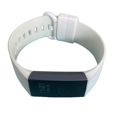 Fitbit Charge 3 Advanced Fitness Tracker FB410 Correa Blanca "Ligero Rasguño" Fotos Foto 1 de 4