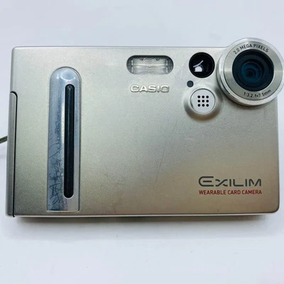 CASIO Exilim EX-M2 Digital Camera Silver Compact Tested  Used - Image 1 of 4
