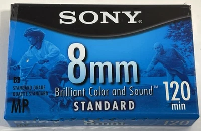 Sony 8mm Standard 120 Min Video Cassette Tape Blank BRAND NEW SEALED - Image 1 of 4