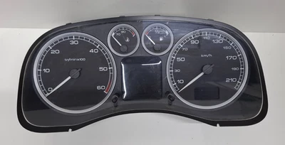STRUMENTAZIONE CONTACHILOMETRI QUADRO STRUMENTI PEUGEOT 307 P9636708880 E 05 - Immagine 1 di 2