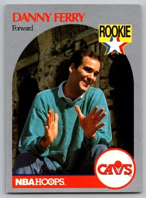 1990-91 Hoops Danny Ferry Rookie Cleveland Cavaliers #336 - Image 1 of 2