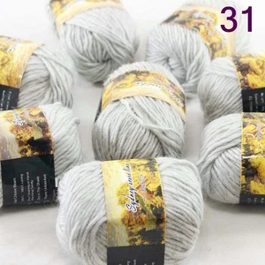 SALE LOT of 8 Skeins X 50g NEW Chunky Colorful Hand Knitting Scores Wool Yarn 31 - Picture 1 of 18
