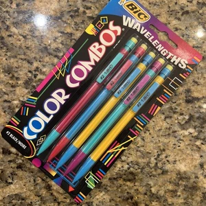 NEU BIC Wellenlängen Farbkombinationen #2 schwarz Druckbleistifte Vintage 1993  - Bild 1 von 6