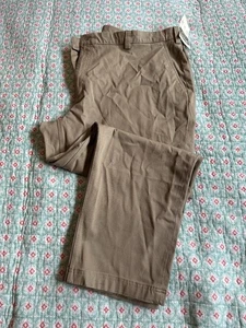 Duluth Trading Co Khaki Pants Men's 46x30 Flex Ballroom Relaxed Fit Beige NWT - Picture 1 of 9