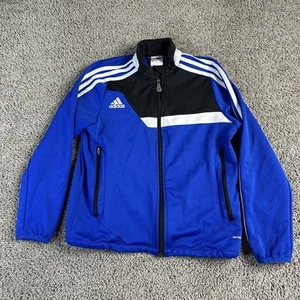 Adidas ClimaCool Track Jacket Youth Small Full Zip Soccer YS 140 READ - Picture 1 of 15