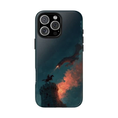 Para iPhone / Galaxy / Pixel | Funda de tinta para teléfono - Hero Knight Fire Dragon Foto 1 de 4