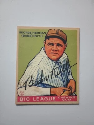 Dover Classic, Baseball Card Babe Ruth 1933 Goudey #181. Very Nice Card - Image 1 of 4