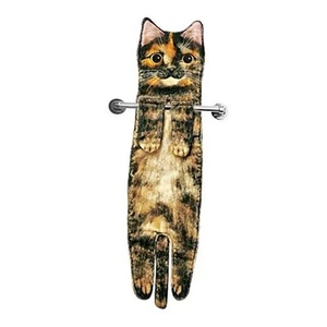 Funny Hand Towels for Bathroom Kitchen - Cute Decorative Cat G-tortoiseshrll01 - Picture 1 of 7