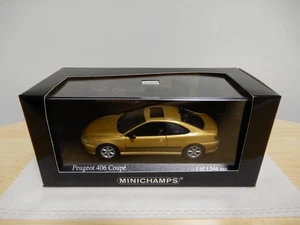 Modellino auto Minichamps 1/43 Peugeot 406 Coupé 1999 oro metallizzato nuovo ... - Foto 1 di 10