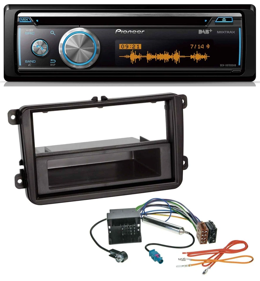 Pioneer MP3 DAB USB CD Bluetooth Autoradio für Skoda Praktik / Superb / Yeti - Bild 1 von 4