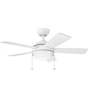 Kichler Lighting 330171MWH Starkk 42 inch Matte White Ceiling Fan - Image 1 of 4