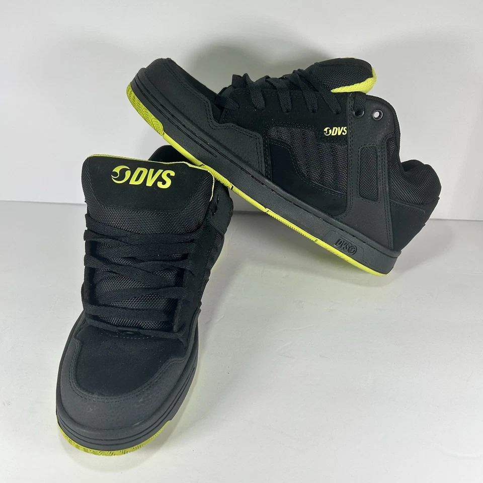 Hombres DVS Enduro 125 Zapatos de Skateboarding Negro Lima Nubuck Talla 10 DVF0000278 Foto 1 de 4