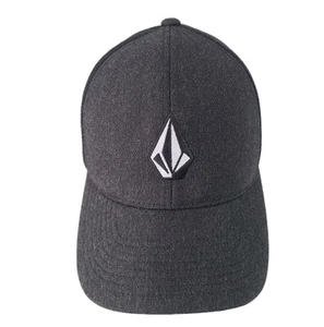 Volcom Snapback Trucker Mesh Back Hat Cap Adult One Size Black & Dark Gray - Picture 1 of 8