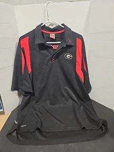 Georgia Bulldogs Nike Authentic Dry-Fit Herren Large Golf Polo NCAA - Bild 1 von 6