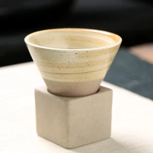 1PC Japanese Style Retro Ceramic Porcelain Coffee Cup Rough Pottery - Picture 1 of 4