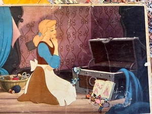 Vintage 1950 Walt Disney Cinderella with Mice & Birds Picture Puzzle complete - Picture 1 of 3