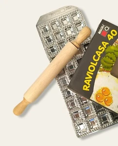 Kit Per Ravioli Perfetti Con Stampo E Mattarello - Imagen 1 de 4