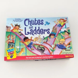 CHUTES AND LADDERS Vintage 1999 Milton Bradley Board Game 100% COMPLETE - Picture 1 of 8