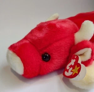 1998 TY LARGE Snort the Bull Beanie Babies -- The Beanie Buddy Collection - Picture 1 of 5