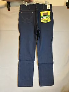 Wrangler Slim Fit Jeans Mens 33x34 (actual L 33.5) Cowboy Cut Dark Rodeo Western - Picture 1 of 7