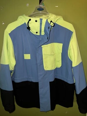 Nike LeBron Premium Utility Chaqueta Abrigo Negro Lima Azul L Foto 1 de 4