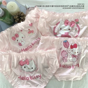 4pcs/Set KT Kitty Melody Anime Panties Underwear Briefs Lace Girl underpants - Picture 1 of 12