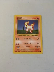 Pokemon TCG 1999 WOTC Base Set Card -- Ponyta 60/102 Shadowless - Picture 1 of 2