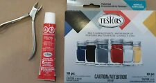 Acrylic Modelers Kit - Testors Paint + Brushes + Glue + Nippers - Set # 290291
