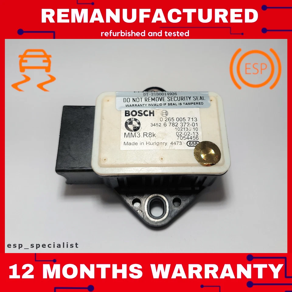 BMW 3, 5, X1, X3, Z4 DSC ESP SENSOR DE TAXA DE GUINADA 0265005713 - Imagem 1 de 3