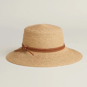 Sombrero Hermes Isola Rafia Nuevo Con Recibo - Imagen 1 de 6