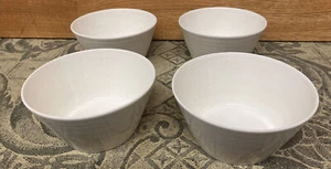 Royal Doulton 1815  White Swirl Soup Cereal Bowls Set of 4 EUC - Picture 1 of 6