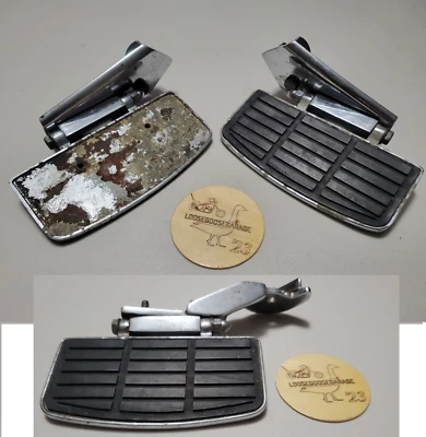 83-85 Harley Davidson FXRT FLT FLH Pasajero Tableros Soportes Soporte Reposapiés Foto 1 de 4