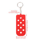 1pc Rubber Keychain with Holes DIY Key Chain for Clogs Charms Key Board Key Ring
