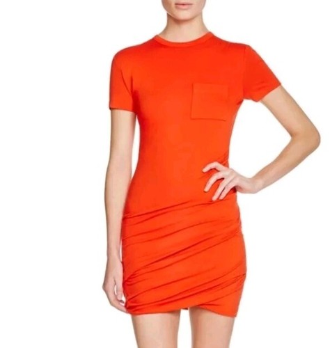 T By Alexander Wang Mini Abito Donna Taglia XS T Shirt Affrettato