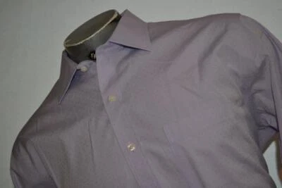 34727 Brooks Brothers Dress Shirt Purple Geometric Design Size XL Non-Iron Mens - Image 1 of 4
