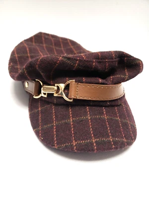 International Concepts女式窗玻璃格子弹性帽/帽子勃艮第 — 第 1/4 张图片