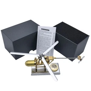 S01Mini Helicopter Steam Engine Model Single-cylinder Steam Engine Model Kit New - Bild 1 von 24