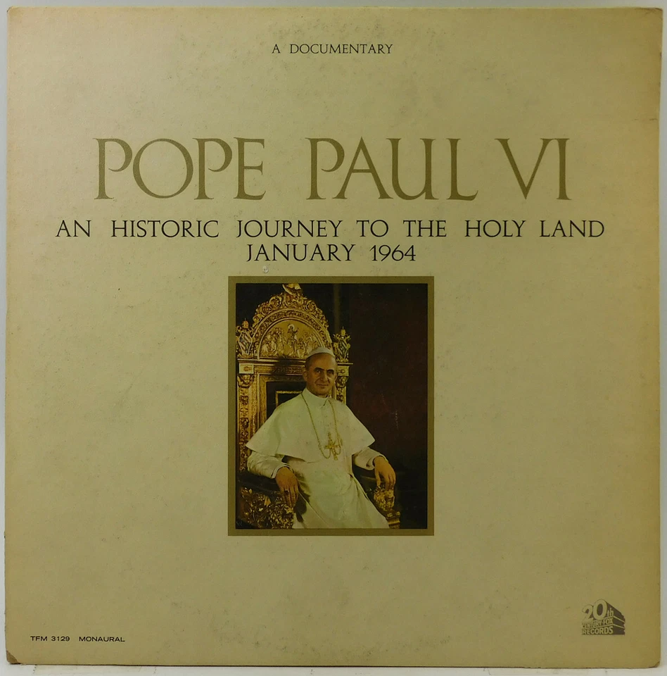 Pope Paul VI: An Historic Journey to the Holy Land - January 1964 - LP Foto 1 de 1