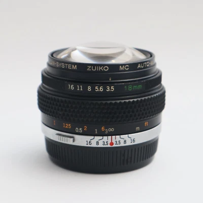 Rare Olympus Zuiko 18mm f3.5 Auto-W MC OM Mount Fisheye Lens - USA Seller - Image 1 of 4