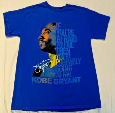 Camiseta Kobe Bryant NBA Lakers Cita Talla Mediana If You're Afraid To Fail... Foto 1 de 4
