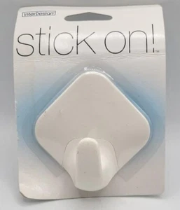 InterDesign 16001 Self Adhesive Wardrobe Hook, White. Factory Sealed New! - Picture 1 of 3