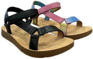 NEW Kids Girl Summer Open Toe Flat Sandals Ankle Strap - Picture 1 of 5