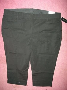 LANE BRYANT ALLIE Black Stretch Slim Crop Pants 26 Fits 26W 3X 4X Dress Pants - Picture 1 of 2