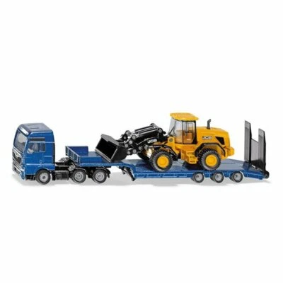 SIKU 1:87 MAN TGX Truck with Low Loader And JCB Wheel Loader Diecast Toy SK1790 - Image 1 of 4
