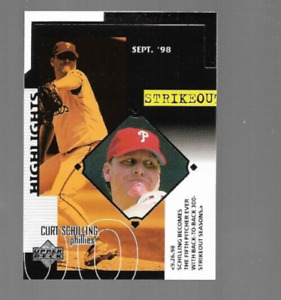Curt Schilling 1999 Upper Deck Series 2 Highlights Strikeouts #535 Philadelphia