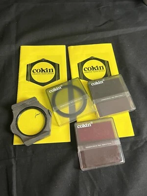Lot Of 3 Cokin Cromofilter Set STAR 16 A 055. COEF +3 Sepia 005. RED 003. Holder - Image 1 of 4