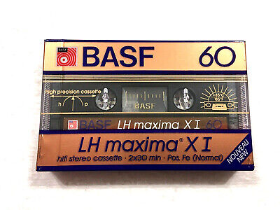 BASF LH Maxima X I 60 Audio Cassette Blank Tape Sealed Made In Germany Type I • 105.32€