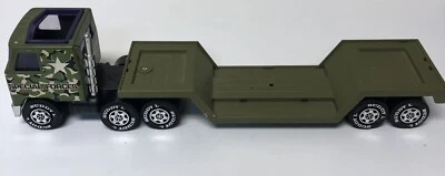 Buddy L ARMY CAMO SPECIAL FORCES MACK COE CABOVER Truck And Trailer Vintage - Image 1 of 4
